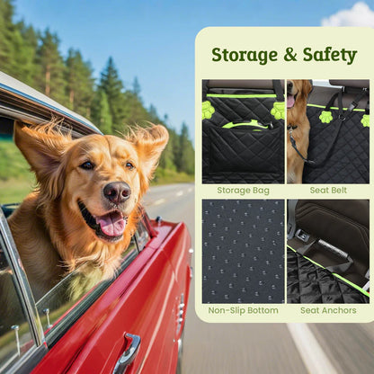 Renora 2-in-1 Dog Car Backseat Cover