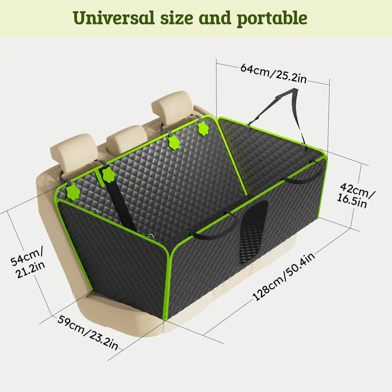 Renora 2-in-1 Dog Car Backseat Cover