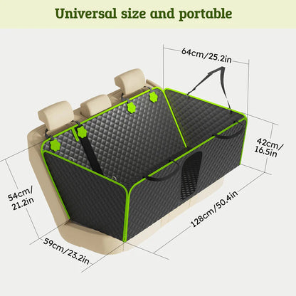 Renora 2-in-1 Dog Car Backseat Cover