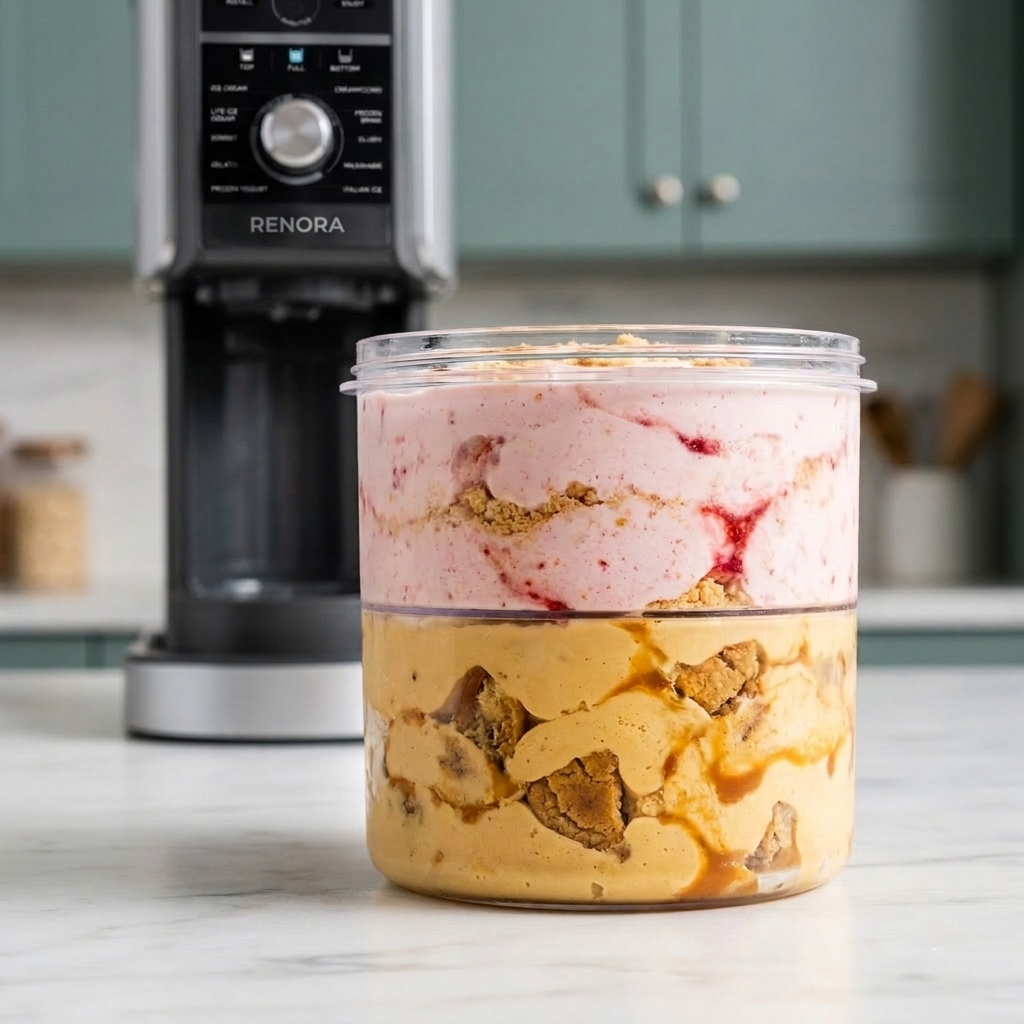Two flavors in one tub