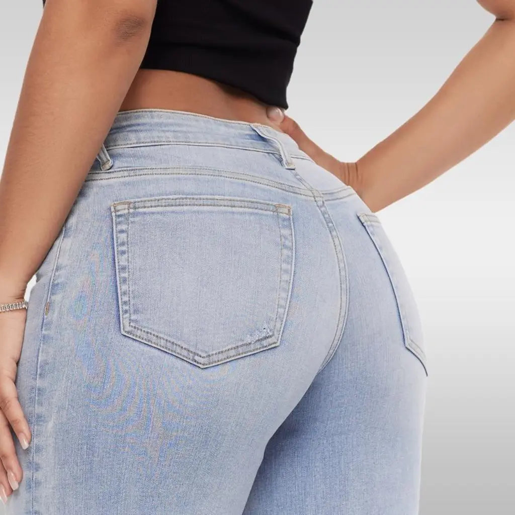 Wide-leg jeans back fit